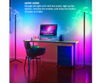 150cm RGB LED Floor Lamp Bedroom Bedside Decoration Corner Floor Lamp Atmosphere Floor Lamp Bluetooth App Control USB Charging