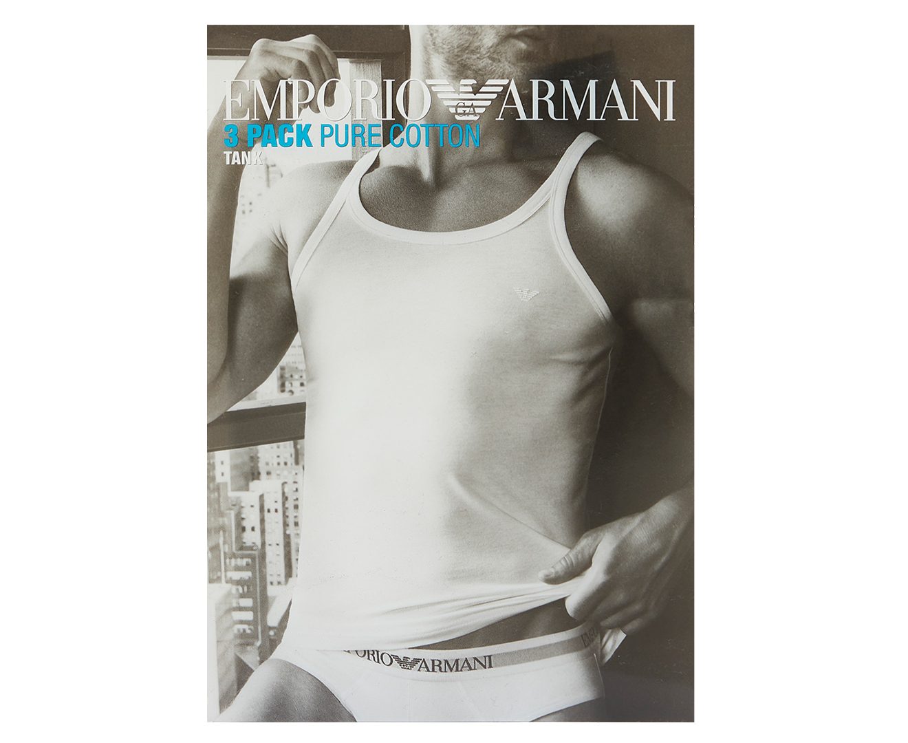 Emporio Armani 2-Pack Pure Cotton Tank Tops - Black