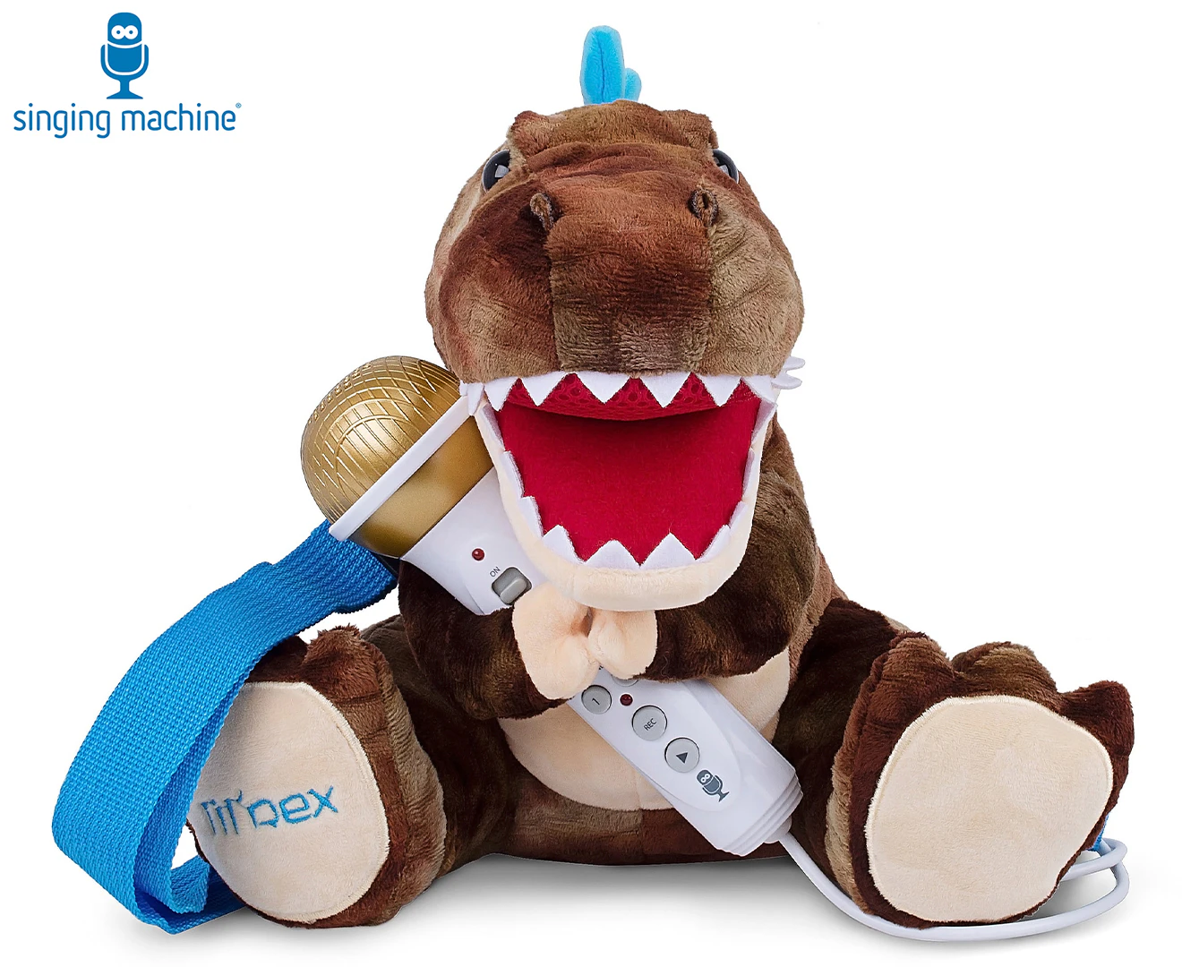 Singing Machine Lil' Rex Sing-Along Microphone Plush Toy