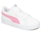 Puma Girls' Jada Pre-School Sneakers - White/Prism Pink/Silver