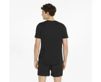 Puma Mens ESS+Tape T-Shirt Crew Neck Short Sleeves Sports Casual Tee Top - Puma Black