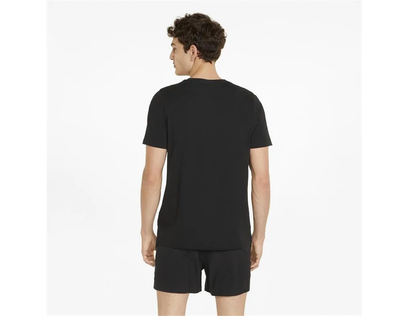 Puma Mens ESS+Tape T-Shirt Crew Neck Short Sleeves Sports Casual Tee Top - Puma Black