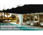 Elora Shadecloth 1.83x20m Black 90% UV Screen Sail Shade Cloth Mesh Roll Net Garden Outdoor