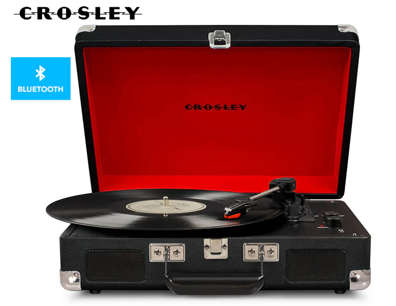 Crosley Cruiser Bluetooth Portable Turntable - Black