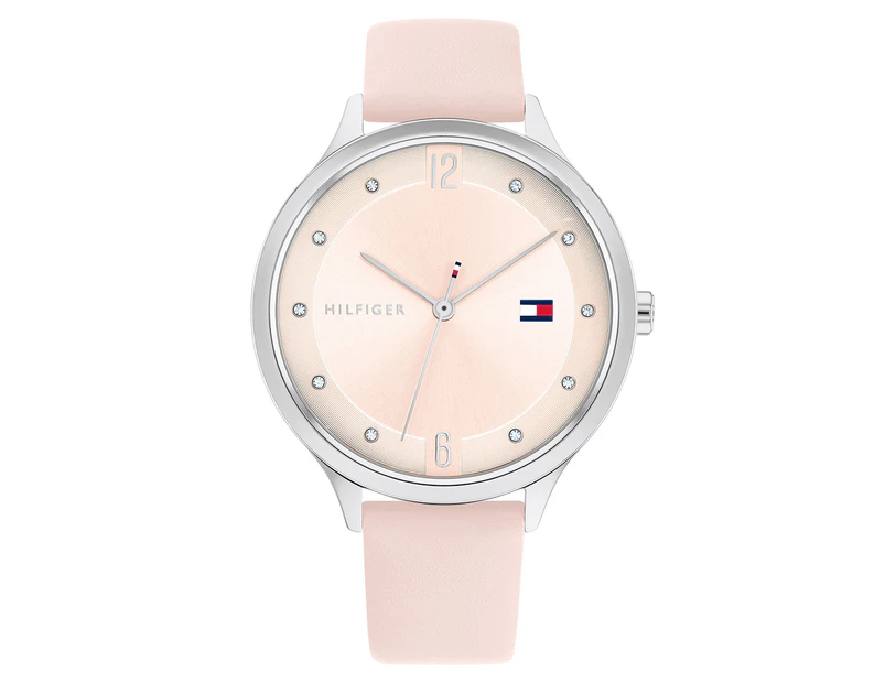 Tommy Hilfiger Women's 38mm Grace Leather Watch - Blush/Silver/Light Carnation Gold