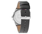 Tommy Hilfiger Men's 40mm Adrian Leather Watch - Grey/Silver