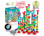 Fonderland 208pcs Large Marble Race Run Building Blocks with Luminous Beads Toys Educational Preschool Kids Deluxe Set