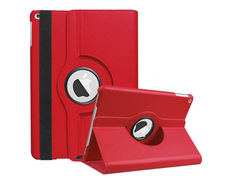 ZUSLAB iPad Mini 4 Case, PU Leather 360 Degree Rotating Protective Smart Stand Cover for Apple 2015 (7.9") - Red