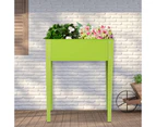 Costway Raised Garden Bed Galvanized Planter Box Vegetable Herbs Flower Outdoor Patio Garden Yard 60x30x80cm