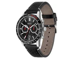 Hugo Boss Black Leather Chronograph Men's Watch - 1513920