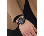 Hugo Boss Men's 44mm Allure Leather Watch - Black/Silver