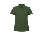 B&C Womens ID.001 Plain Short Sleeve Polo Shirt (Bottle Green) - RW3525