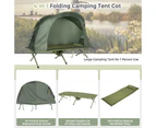 Costway Outdoor Camping Bed Stretcher Portable Hiking Tent Pop Up Tent Swag w/Air Mattress/Canopy Cover, Beach Picnic Fishing