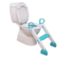 Step-Up Toilet Topper (Aqua/White)
