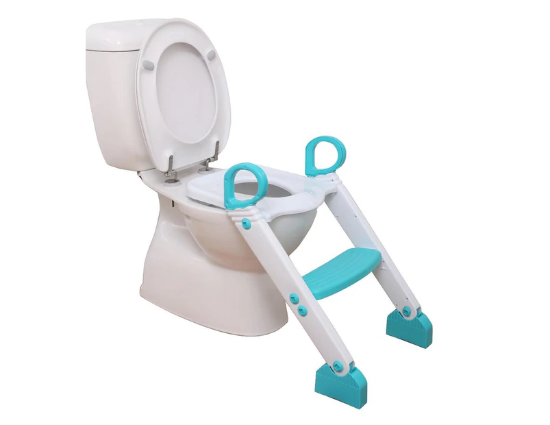 Step-Up Toilet Topper (Aqua/White)
