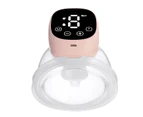 1200mah LED Wearable Electric Breast Pump Hands Free Portable Pump for Home Outdoor Travel USB Charging Pink