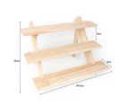Wood Earring Display Stand Retail Earring Display Rack Riser Portable Cascading Jewelry Earring Display Holder
