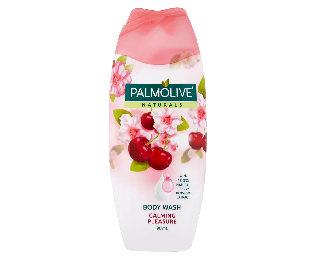 Palmolive Naturals Body Wash, 90mL, Calming Pleasure, with Cherry Blossom Extract, No Parabens Phthalates or Alcohol