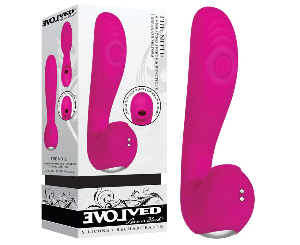 The Note Clit Flicker Suction Vibe by Evolved