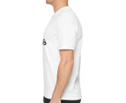 Adidas Men's Essentials Big Logo Tee / T-Shirt / Tshirt - White/Black