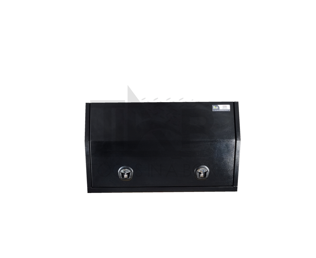 1400 x 600 x 820mm Black Alloy Ute Truck Trailer Full Side Toolbox Tool Box 1468