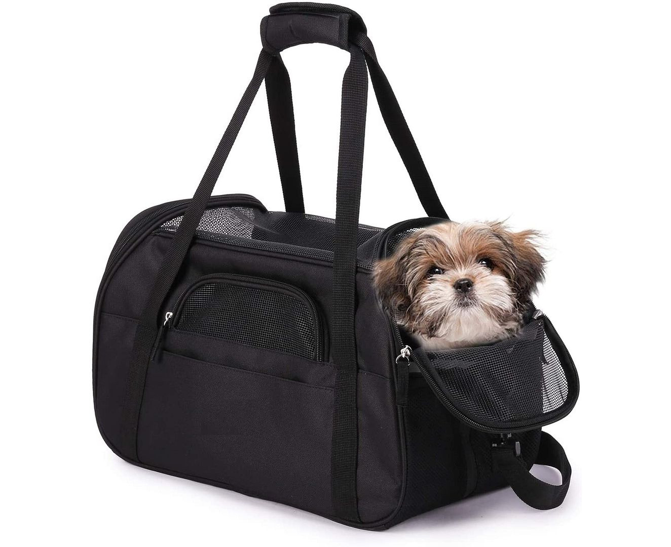 Foldable Washable and Travel Friendly Pet Carrier Lightweight PET&CUDDLE Soft Sided Airline Pet Carrier for Small Dogs and Small Cats 