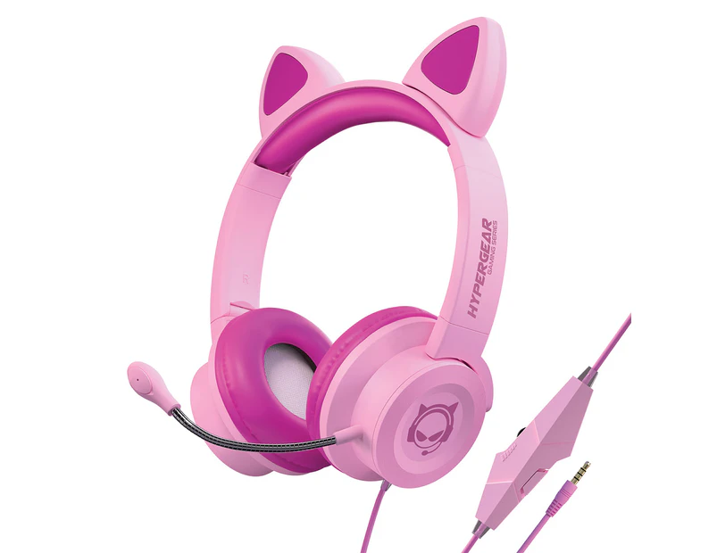 HyperGear Kombat Kitty Gaming Headset - Pink
