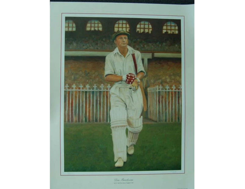 Cricket - Sir Donald Bradman - 1937 3rd Test V England MCG Print