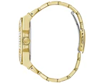 Guess Zeus Unisex Analog Quartz Watch with Stainless Steel bracelet Gold