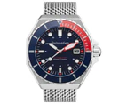Spinnaker vintage dumas Mens Analog Automatic Watch with Stainless Steel bracelet Blue