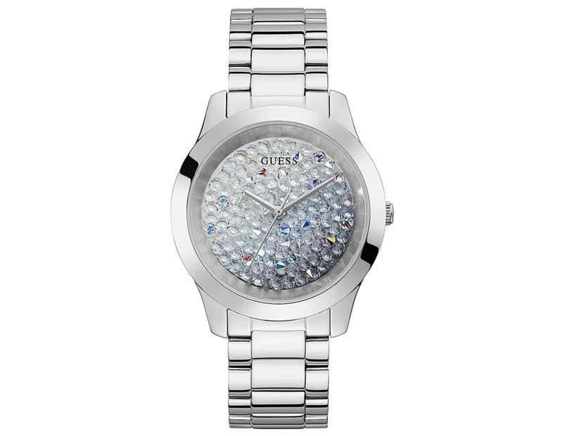 Guess watches ladies crush Women Analog Quartz Watch with Stainless Steel bracelet Silver