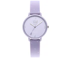 Mr wonderful happy hour Women Analog Quartz Watch with Silicone bracelet Purple
