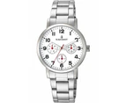 Radiant new funtime Childrens Analog Quartz Watch with Stainless Steel bracelet White