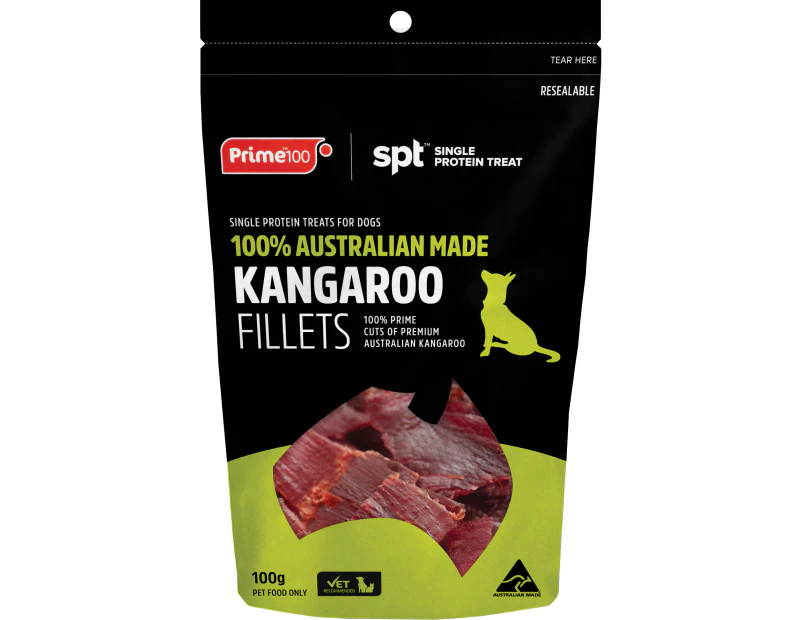 Prime100 Kangaroo Fillet Treats 100G