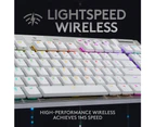 Logitech G915 TKL LIGHTSPEED, GL Tactile Brown Switch, Wireless Mechanical Gaming Keyboard, White
