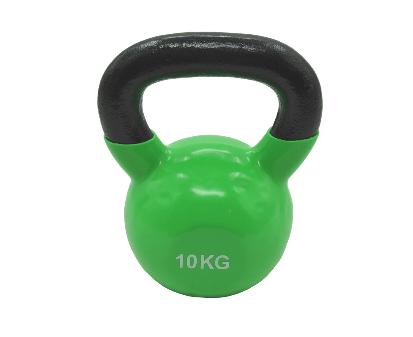 10Kg Iron Vinyl Kettlebell Weight - Gym Use Russian Cross Fit Strength Training