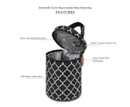 Insulated Baby Bottle Bag Breastmilk Cooler Bag, Reusable Baby Bottle Tote Bag,Black