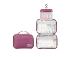 Waterproof Travel Toiletry Bags Hanging Multi-function Cosmetic Bag Makeup Bag for Women,Purple