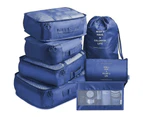 7 Set Packing Cubes for Suitcases Travel Luggage Packing Organizers for Man & Woman,Navy