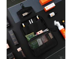 Toiletry Bag For Men/Women With Hanging Hook, Water-resistant Makeup Cosmetic Bag,Black