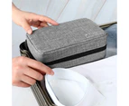 Toiletry Bag For Men/Women With Hanging Hook, Water-resistant Makeup Cosmetic Bag,Grey