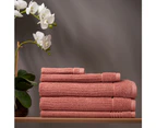 5pc Sheraton Luxury Maison Soho Cotton Bath/Face/Hand Towel/Mat Set Ash Rose