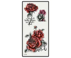 Temporary Arm Tattoo Sticker Waterproof Leg Fake Red Rose Flowers Tattoos Body Art Gift TL107