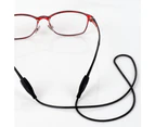 Silicone Eyewear Glasses Strap Reading Sport Band Cord Holder Spectacle Black