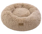 Paws & Claws Large Calming Plush Bed - Camel