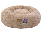 Paws & Claws Large Calming Plush Bed - Camel