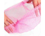 100x Disposable Hair Net Cap Non Anti Dust Stretch Elastic Work Hat Cover Pink