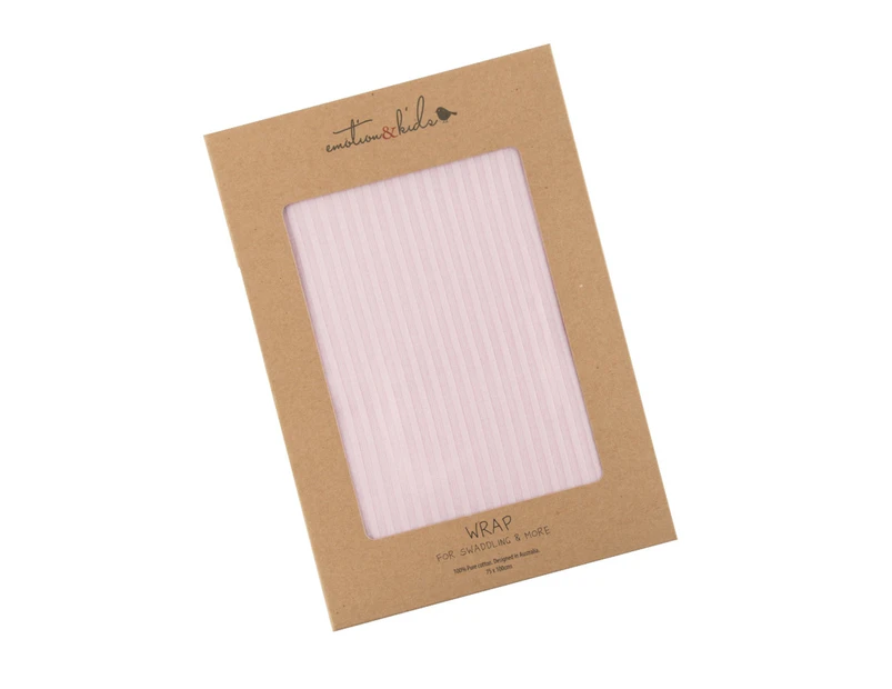 Emotion & Kids - Pink Self Stripe Cotton Wrap