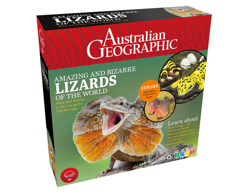 Australian Geographic Amazing & Bizarre Lizards Of The World Science Kit
