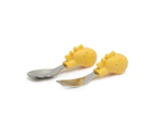Palm Grasp Cutlery Set, 2 Piece (Lola Giraffe Yellow)